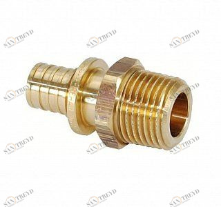 REHAU Муфта надвижная НР 25х1/2" RAUTITAN RX бронза 366056