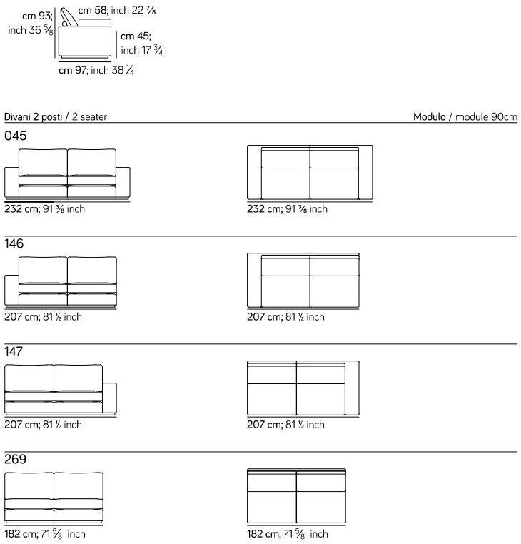 AMURA 3-х местный кожаный диван Murray Am022.060 - Вид №10
