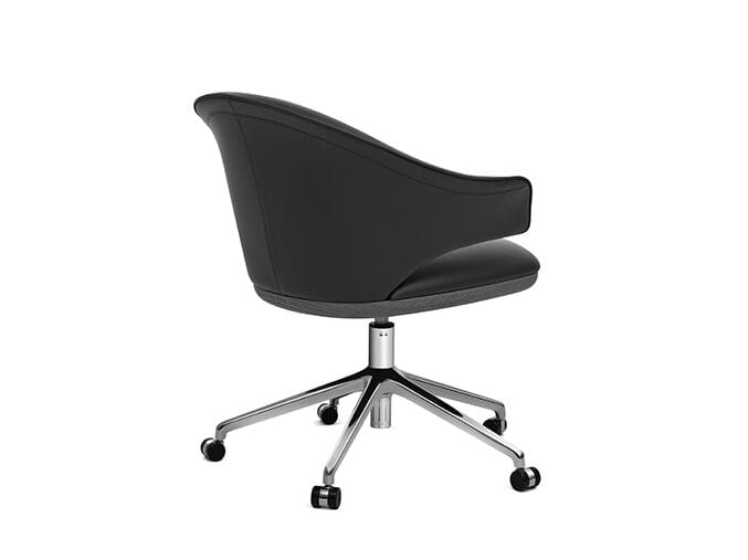 Кожаный мягкий стул с подлокотниками HC28 maison Erika ARCH-00001823 - Вид №1