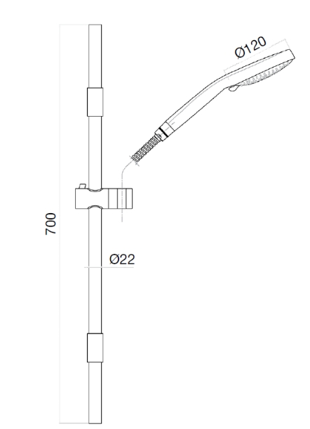 AC0589560 Душевая система , черный Webert #VALUE!  - Вид №1