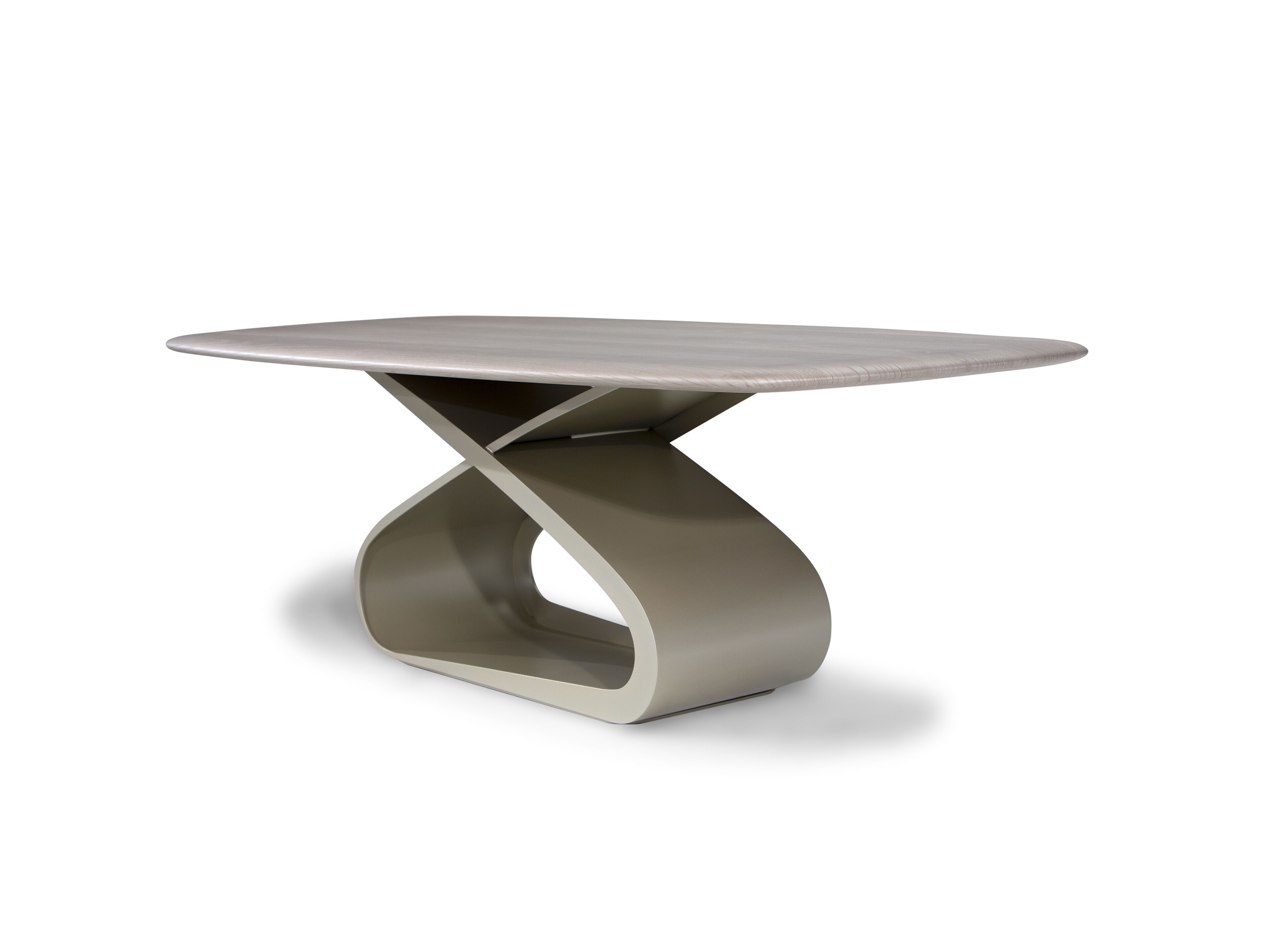 Обеденный стол из стальной бочки с ясенем Natuzzi Italia узел ARCH-00119616 - Вид №5