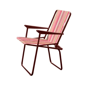 Кресло садовое складное Фольварк С565/95 55x64x78 см сталь красный