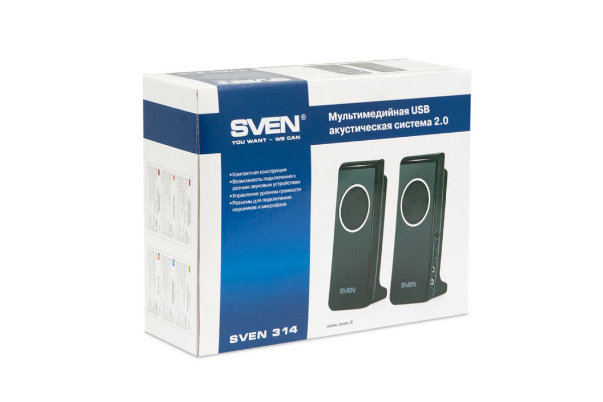 SV-0110314BK Ас 314 (4 вт), usb, чёрный Sven Santreyd  - Вид №3