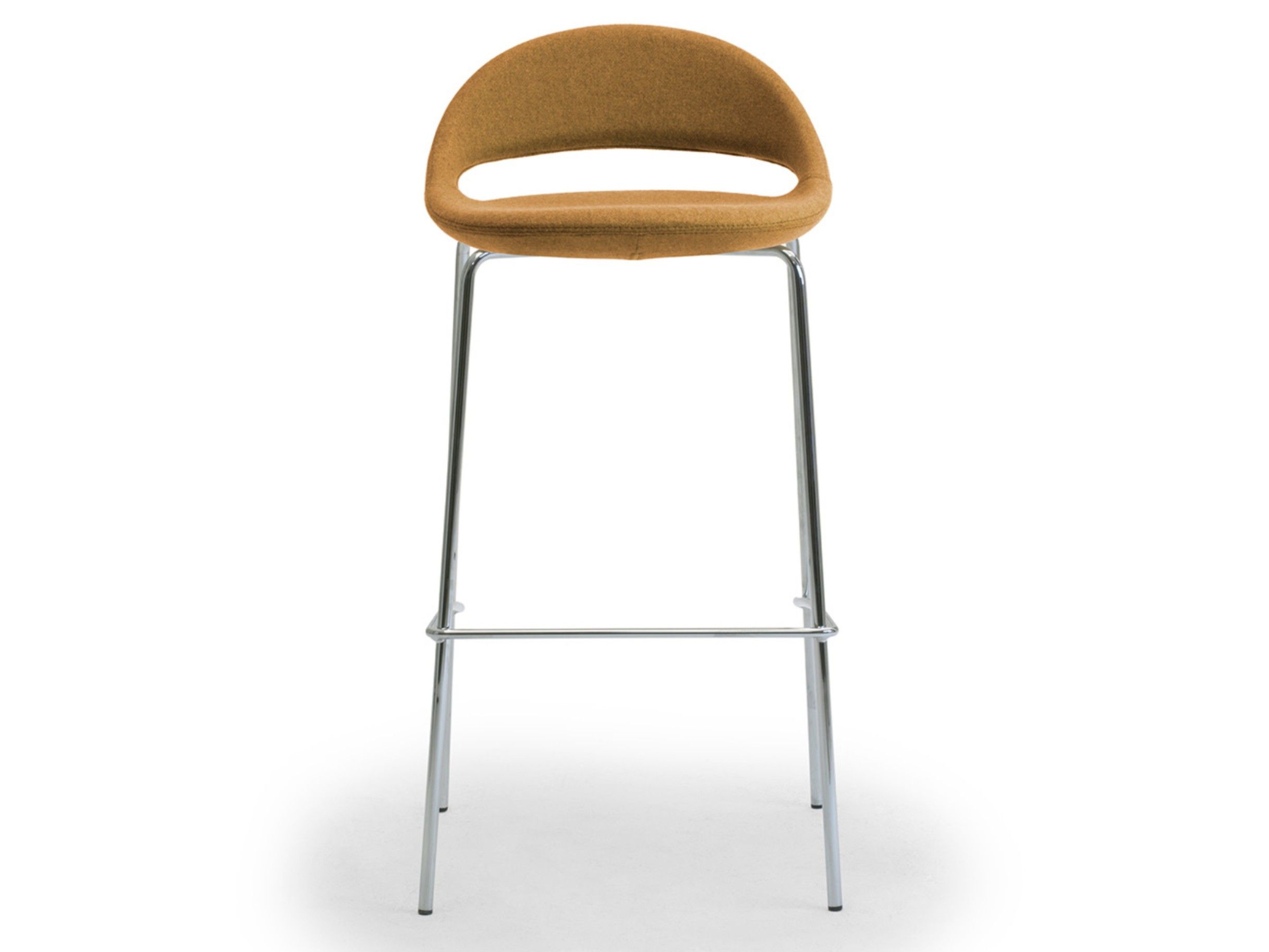 Высокий стул из стали и ткани со спинкой Leyform Samba ARCH-00016301