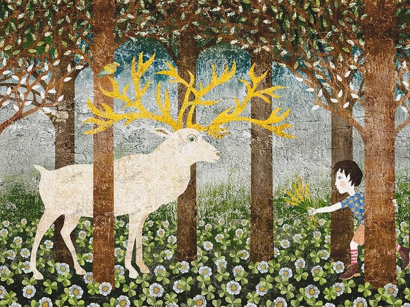 Tecnografica Водонепроницаемые прорезиненные обои для детей Collezioni d'arte 57358-1