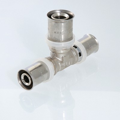 VTm.231.N.202016 Пресс-фитинг – тройник Valtec 20 х 20 х 16 мм  - Вид №3