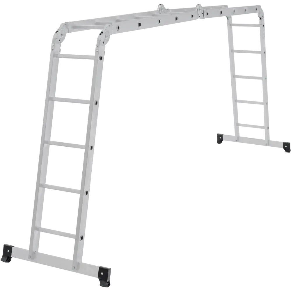 Лестница-трансформер 4-секционная Kroft до 5.4 м 5 ступеней STLM-2137358 - Вид №2