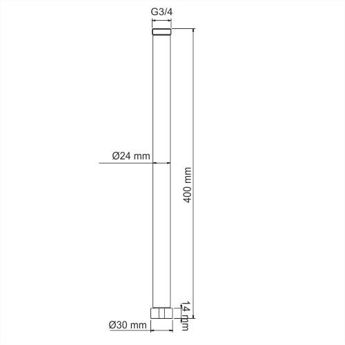 A210 Удлинитель для душевого комплекта WasserKRAFT  - Вид №1
