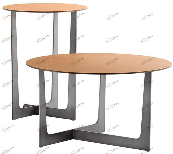 Poltrona Frau Круглый кожаный журнальный столик La collezione - tavoli e sedie sun-id-1415269