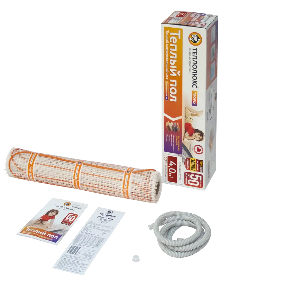 Теплолюкс Tropix: Нагревательный мат для тонкого тёплого пола 4 м² 82149968 STLM-0020419 - Вид №3