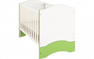 vpk-0001176.6 Кроватка детская Polini kids Simple 140х70 белый-лайм ВПК (Тополь)