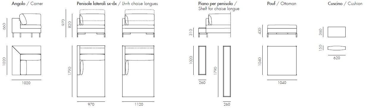 Novamobili Модульный диван Reef sun-id-1482460 - Вид №7