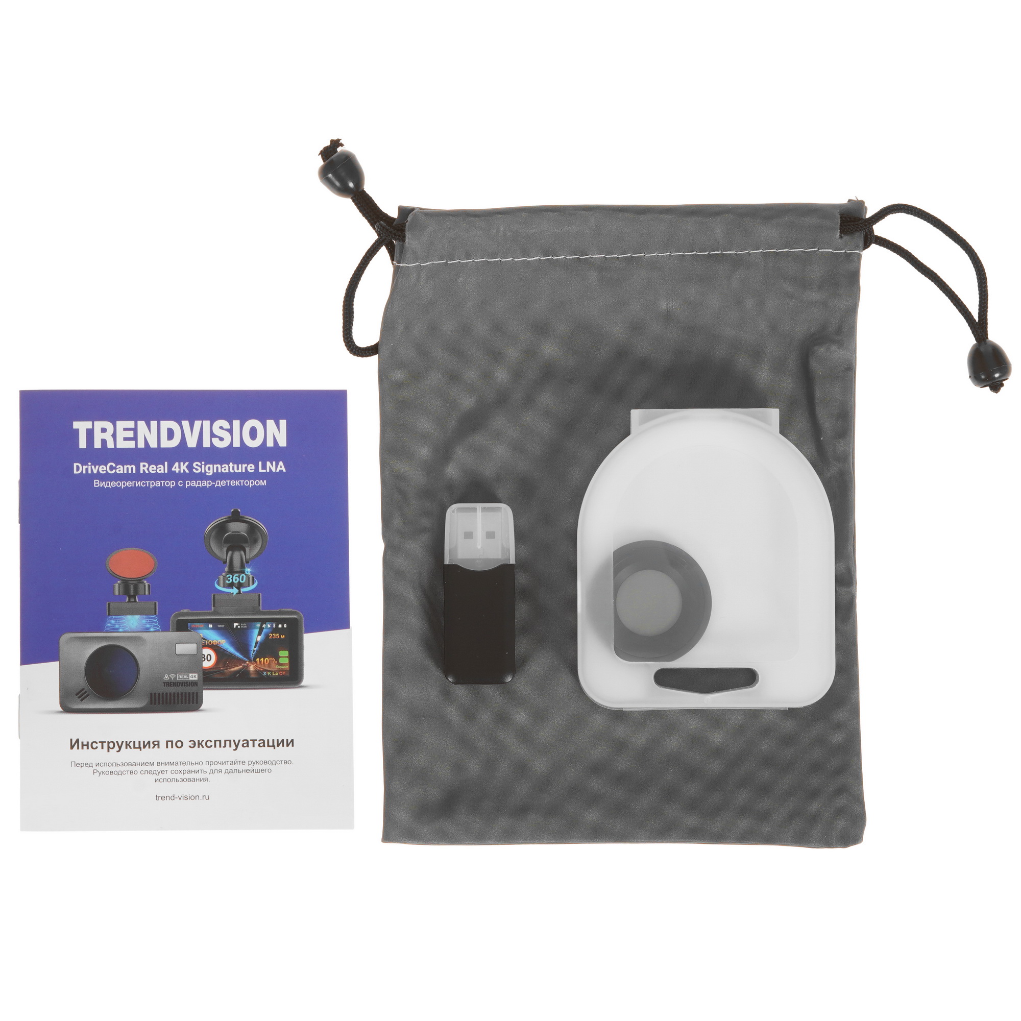 5456682 Видеорегистратор с радар-детектором TrendVision DriveCam Real 4K Signature LNA STDN-0027629 - Вид №8