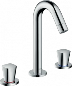 71133000 Logis Смеситель для раковины 150 на 3 отверстия со сливным гарнитуром Hansgrohe