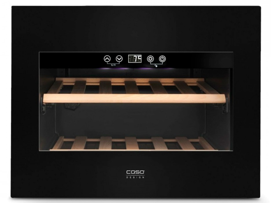 5351859 Встраиваемый винный шкаф CASO WineDeluxe E 18 черный STDN-0024851