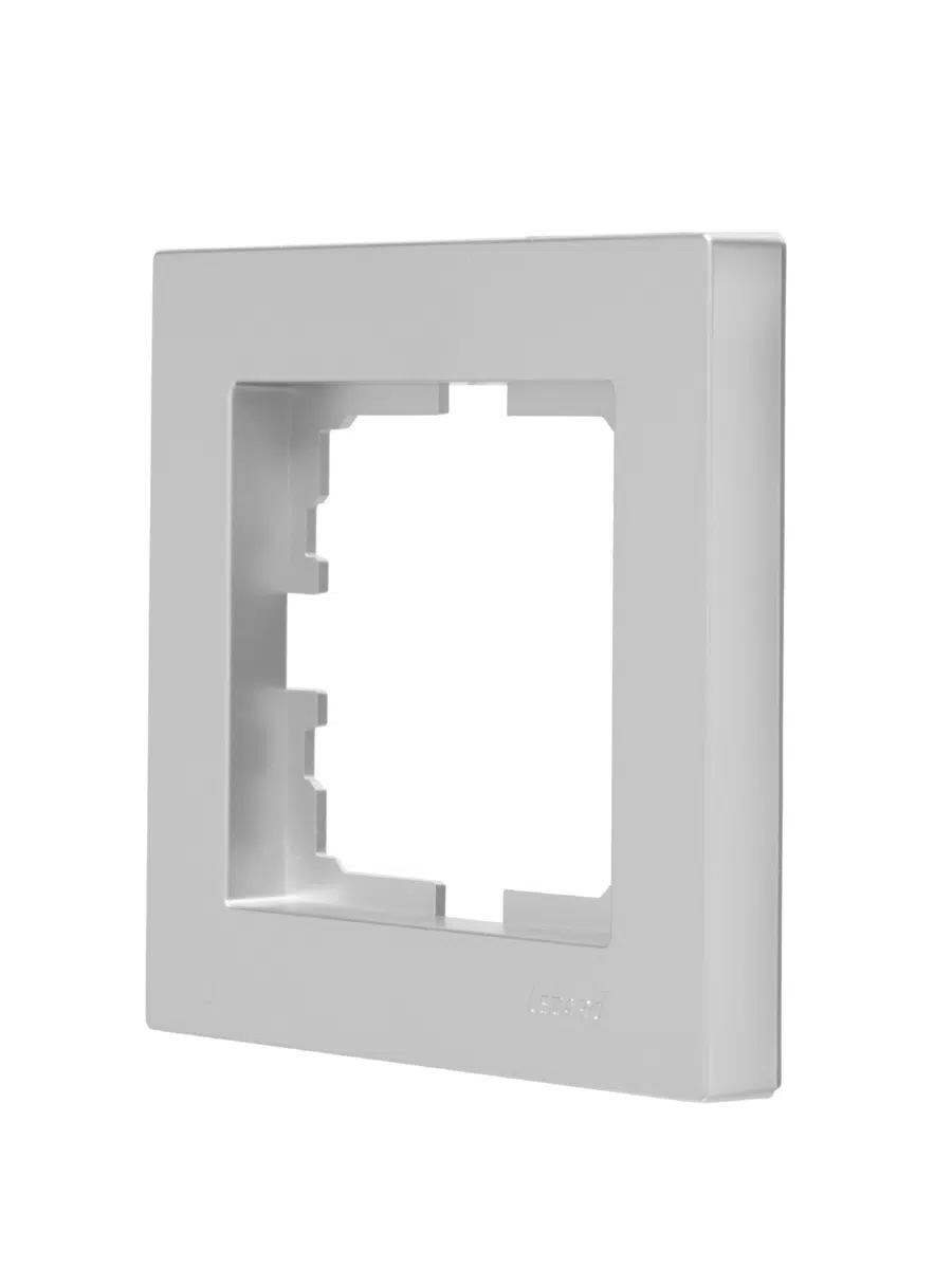 VESNA Рамка 1-ая горизонтальная без вст серебро LEZARD 742-4300-146 - Вид №1