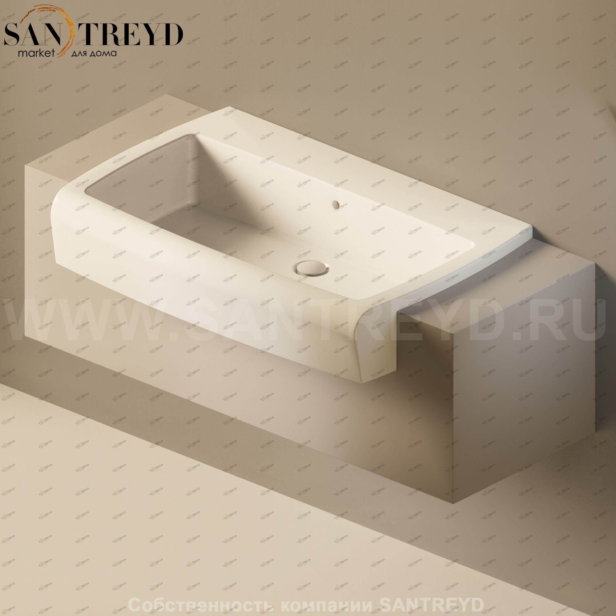 Flaminia UNA Консоль для раковины от 120 до 200 см серая UNA90C1.1019 Ceramica Flaminia UNA90C11019