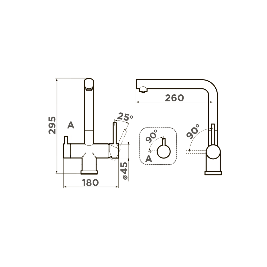 Смеситель для кухни Takamatsu OMOIKIRI 4994085 - Вид №3