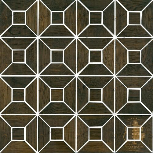 Мозаика и 3D панели из дерева Tarsi Квартал 614 Дуб Селект (Гладкая) 331х331 мм 1401100039