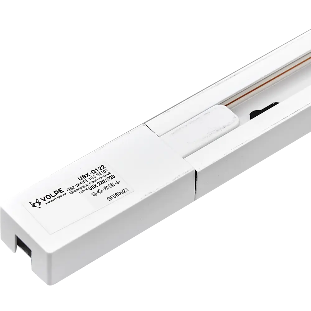 Трековый шинопровод Volpe Q122GS2 1 м цвет белый 82732542 STLM-2194241  - Вид №1