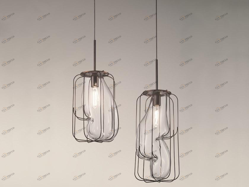 Siru Светодиодная подвесная лампа из дутого стекла  Ms447-030 