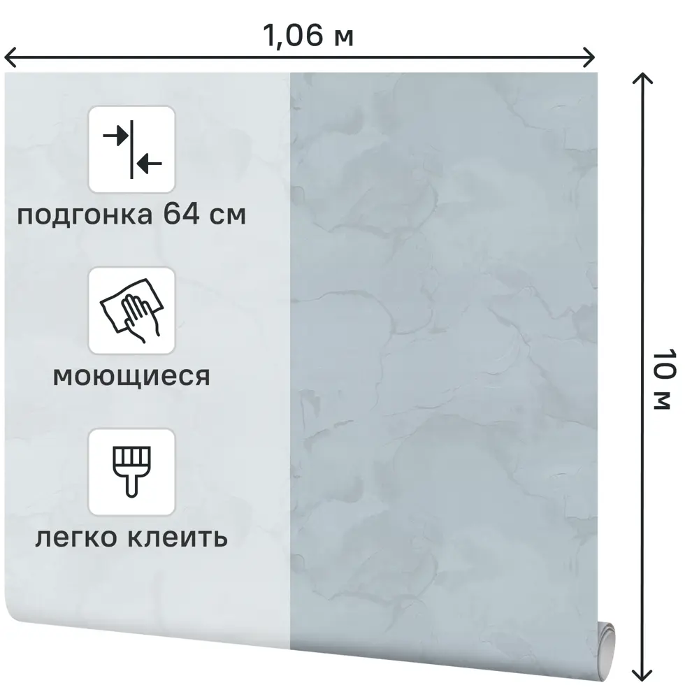 Обои флизелиновые Palitra Family Euphoria голубые 1.06 м FM72328-46 89390460 STLM-2095094 - Вид №1