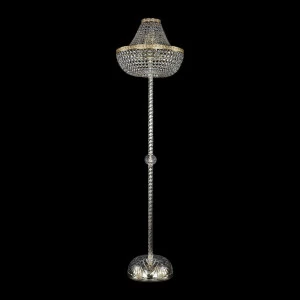 Торшер хрустальный на 8 ламп 172х45х45 см светло-золотой Bohemia Ivele 19281T3/H/45IV-175 G BOHEMIA IVELE ЭЛИТНЫЕ 00-3889533 Золото;прозрачный