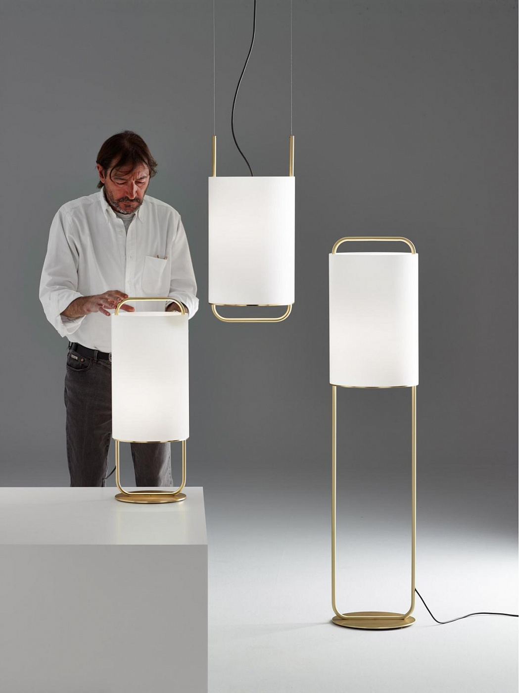 089627 Настольная лампа M золотой/графит Parachilna Alistair Santreyd - Вид №2