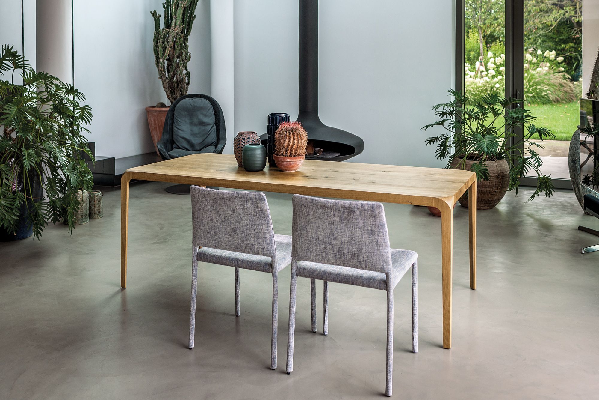 Прямоугольный стол из массива дерева Riva 1920 Изящная ARCH-00015658 - Вид №2