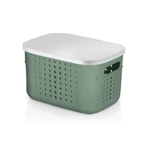 Корзинка для хранения Shell 6.2 л 26.9x18.7x16.4 см цвет зеленый 89384362 STLM-2038401