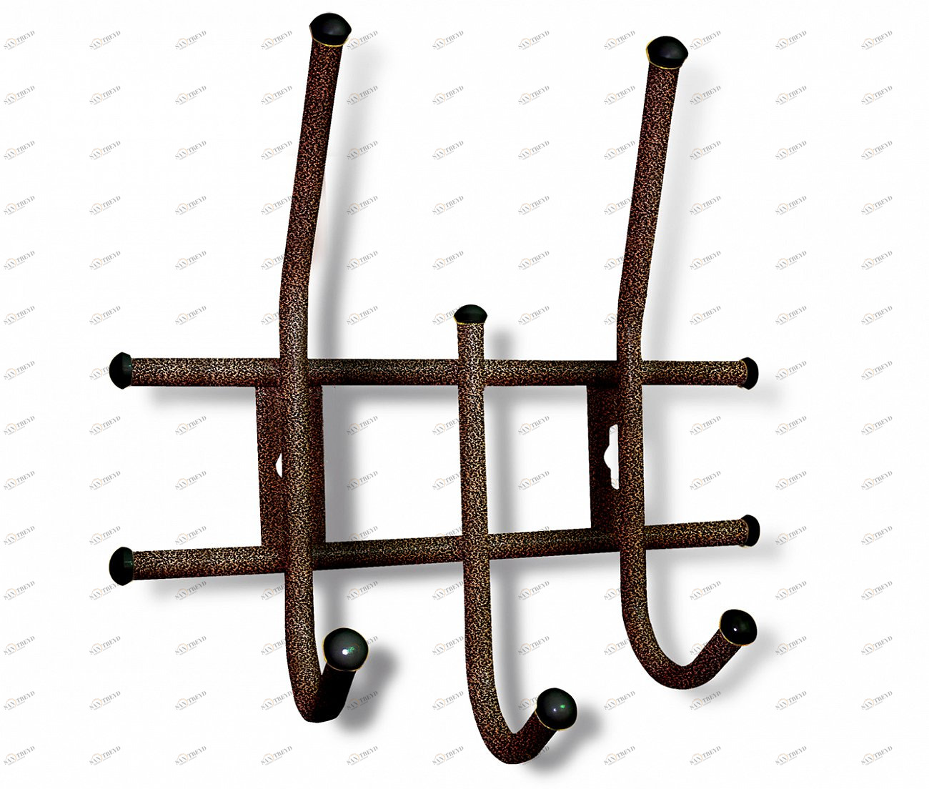 Вешалка Настенная Standart 3 медно-черная SHEFFILTON ДИЗАЙНЕРСКИЕ 015083 Чёрный 