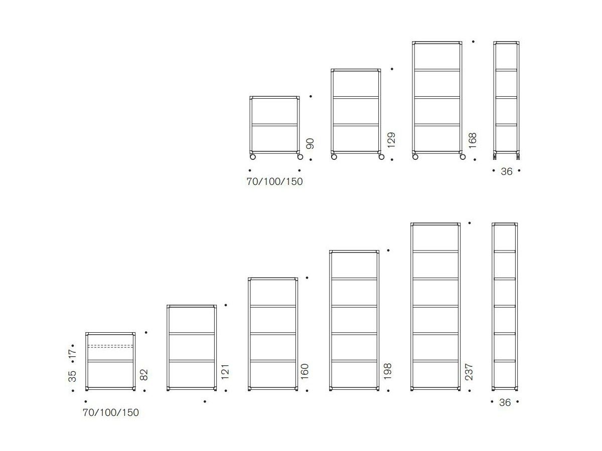 Секционная Книжная полка Desalto ARCH-00034160 - Вид №11