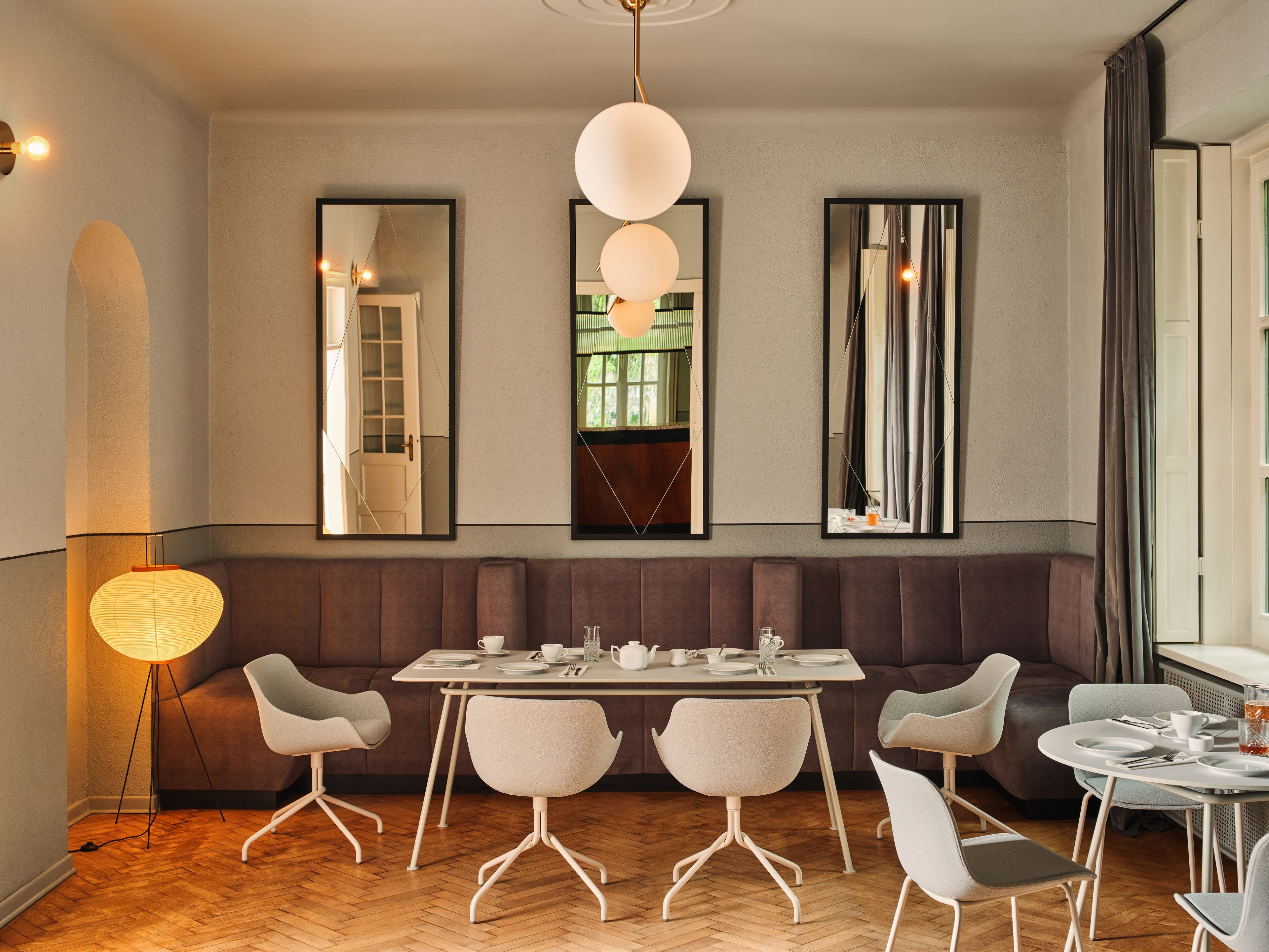 Металлический прямоугольный обеденный стол MDD новая школа ARCH-00148415 - Вид №10