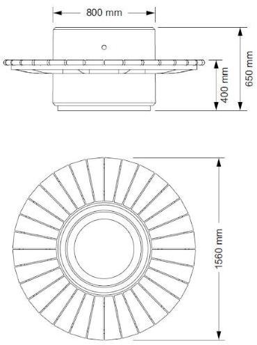 ENCHO ENCHEV - ETE Круглая скамья из бетона со встроенной сеялкой  194  - Вид №5
