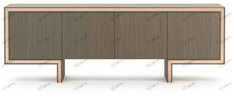 Laskasas Комод деревянный с распашными дверцами Isis sun-id-1475283