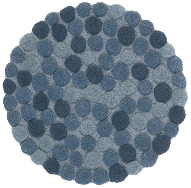 NOW Carpets Круглый шерстяной коврик с геометрическими мотивами  D-01  - Вид №2