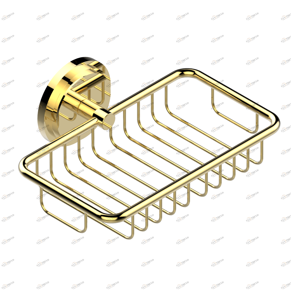 G2M-620 Мыльница-сетка с фланцем 160 x 95 мм Thg-paris Faubourg - чёрный фарфор - с рукоятками Золото G2M-620 CAT.F