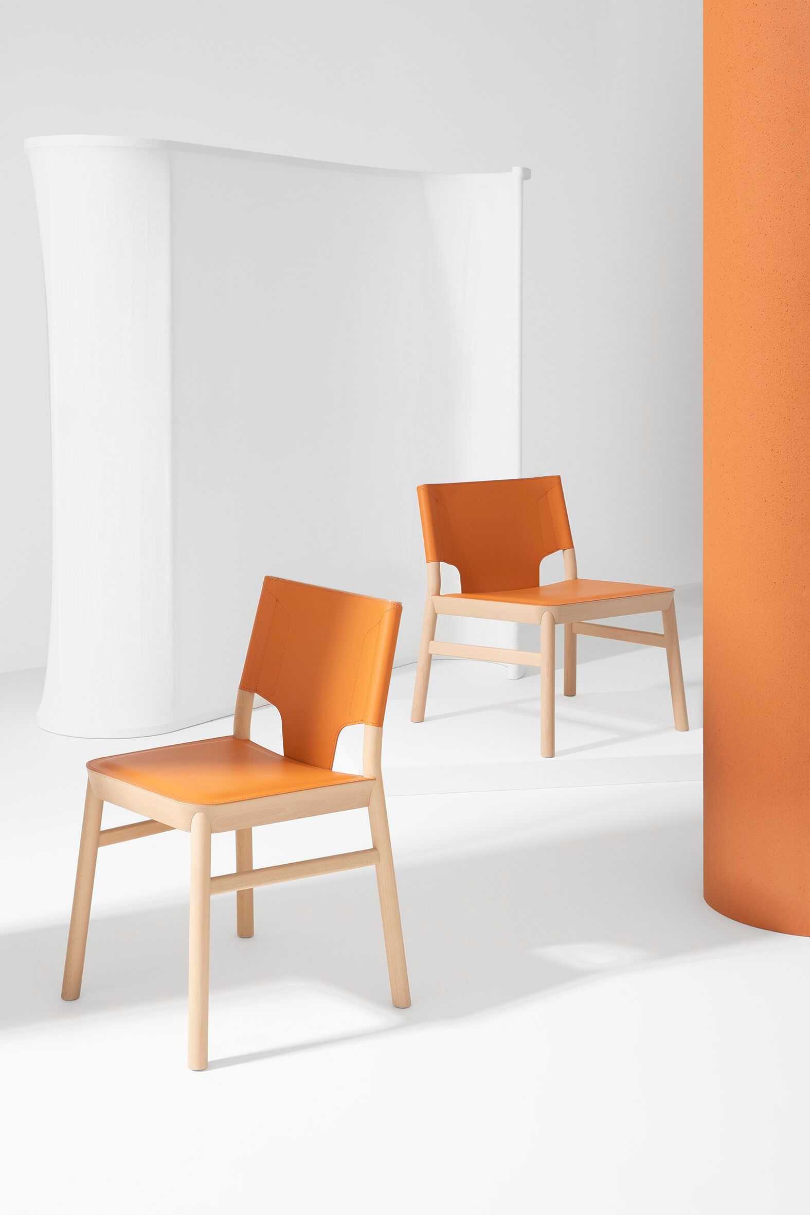 Кресло из бука с обитым сиденьем/спинкой Billiani Marimba ARCH-00067290 - Вид №3