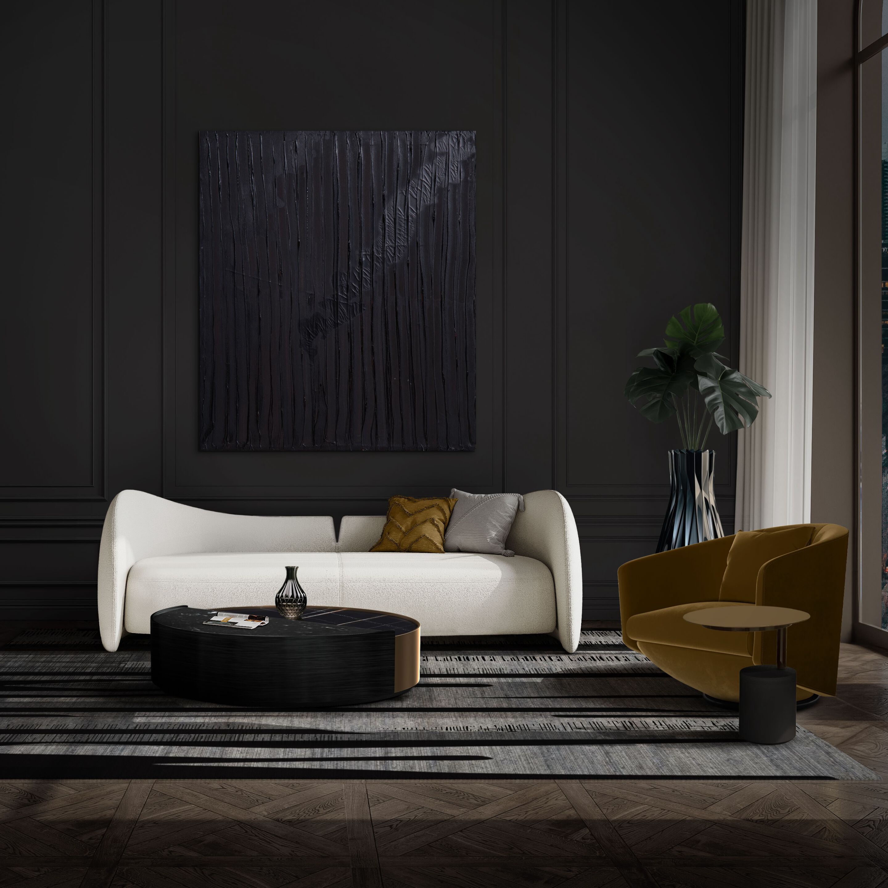 Тканевое кресло с подлокотниками Wayne Enterprises Home Collection WE-035 ARCH-00098095 - Вид №1