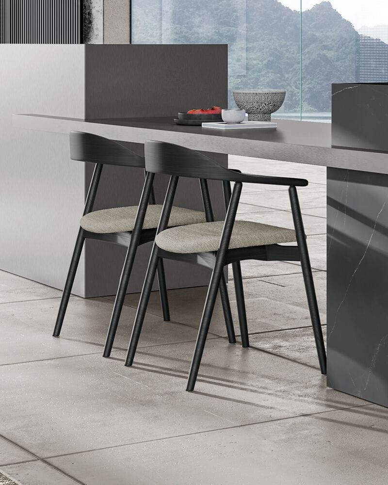 Мягкий стул с деревянным каркасом Dall'Agnese WOLLY ARCH-00005110