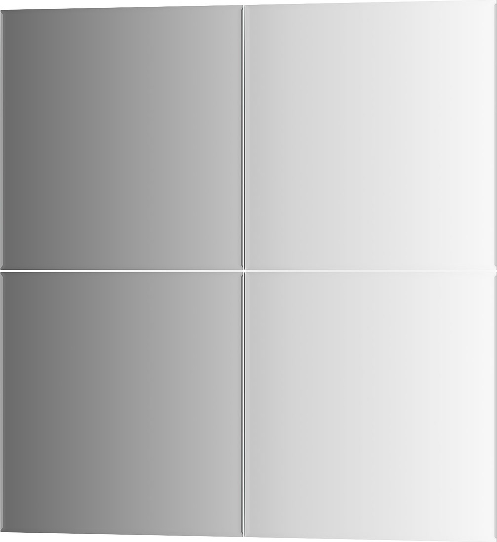 BY 1430 Зеркальная плитка с фацетом 5 mm - комплект 4 шт EVOFORM Refractive