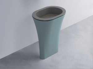 AMLA65-CM+AMPILO-FN+AMCOLO-PL Раковина Amedeo Ovale отдельностоящая cielo Enjoy + Amedeo