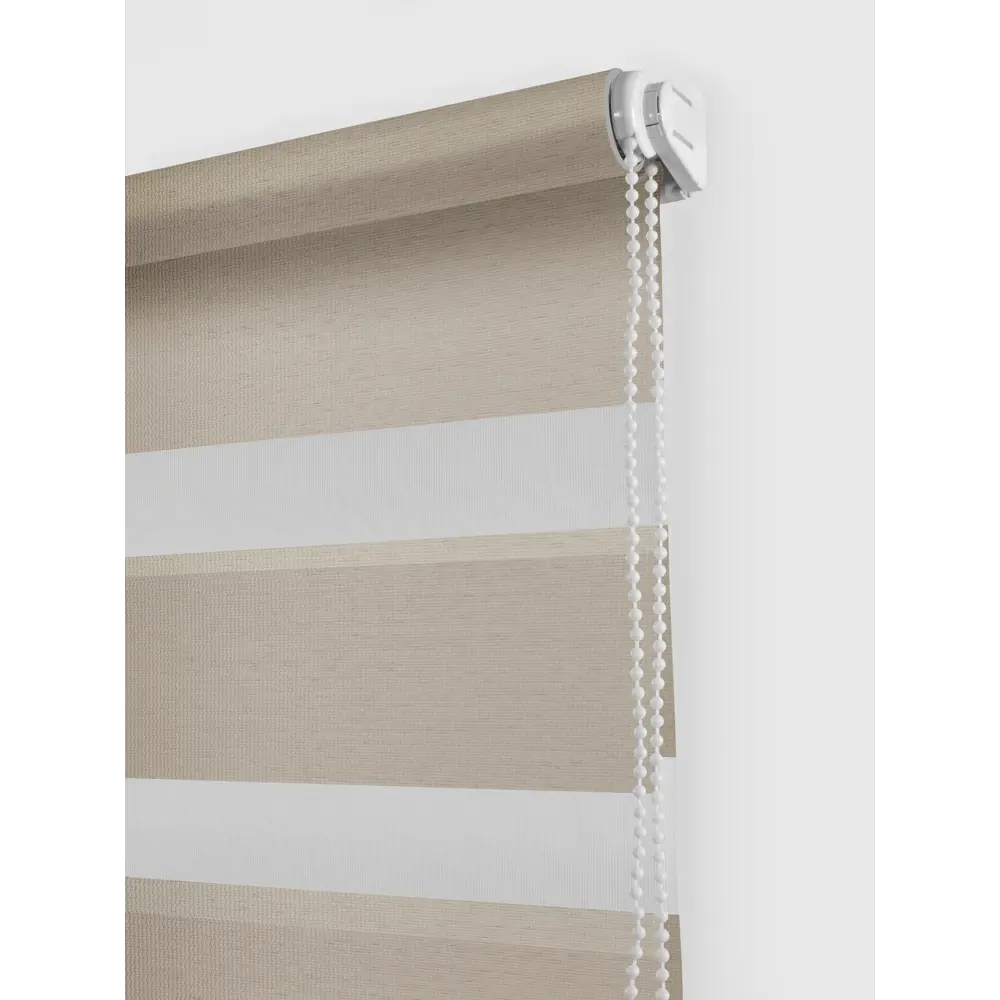 Штора рулонная день-ночь Madrid 70x160 см бежевая MIAMOZA Коллекция 2024г STLM-2086406 - Вид №1