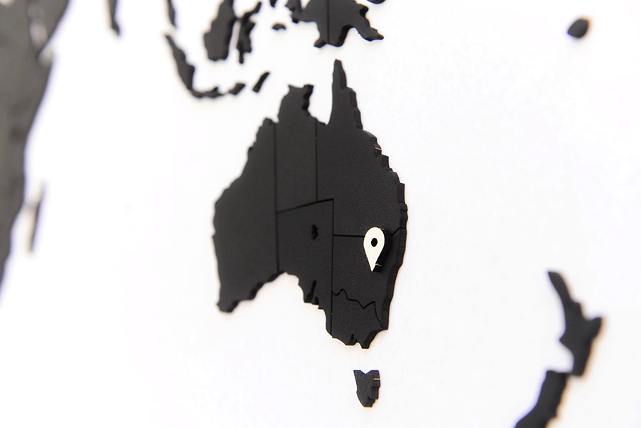 Пазл черный 100х60 см «Карта мира» New MIMI  00-3947682 Черный  - Вид №6