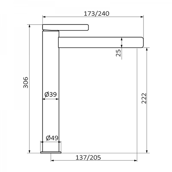 Смеситель для раковины AXIS GRB MIXERS 74513740 - Вид №1