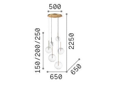 Подвесной светильник из дутого стекла Ideal Lux Equinoxe ARCH-00065596 - Вид №2