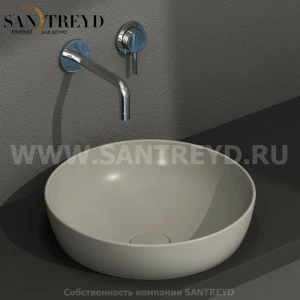B6T38CC Встроенная раковина под столешницу круглая Ceramica Globo T-EDGE