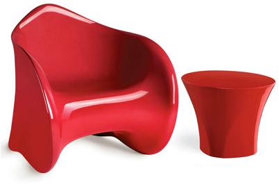 Plust Овальный журнальный столик из полиэтилена sun-id-1435633 - Вид №2