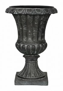 Ваза напольная классическая 30 см черная с патиной "Грасс" LE-VILLAGE FLORERO 044834 Черный