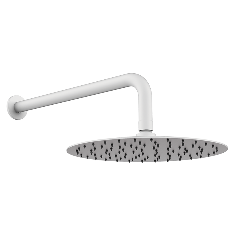 05028101 PREMIUM Тонкий Showerhead + изогнутая рука Белый GRB MIXERS 